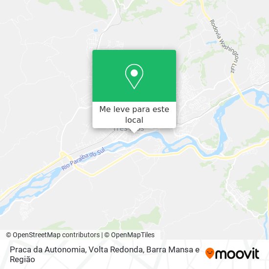 Praca da Autonomia mapa