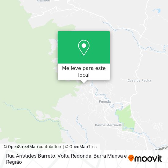 Rua Aristides Barreto mapa