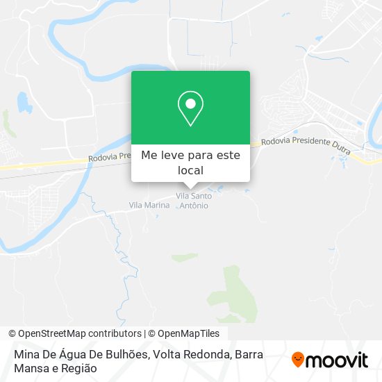 Mina De Água De Bulhões mapa