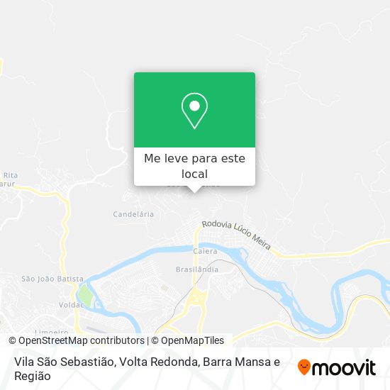 Vila São Sebastião mapa