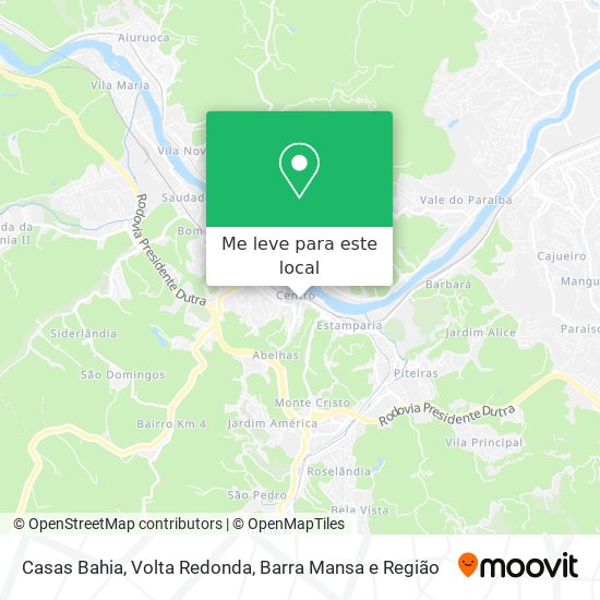 Casas Bahia mapa