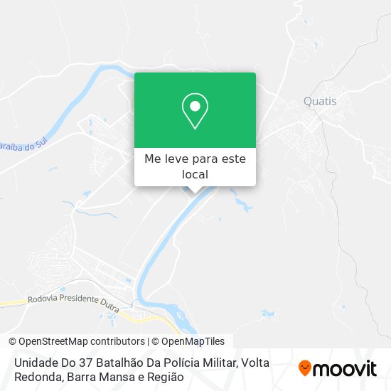 Unidade Do 37 Batalhão Da Polícia Militar mapa