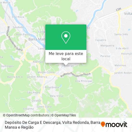 Depósito De Carga E Descarga mapa