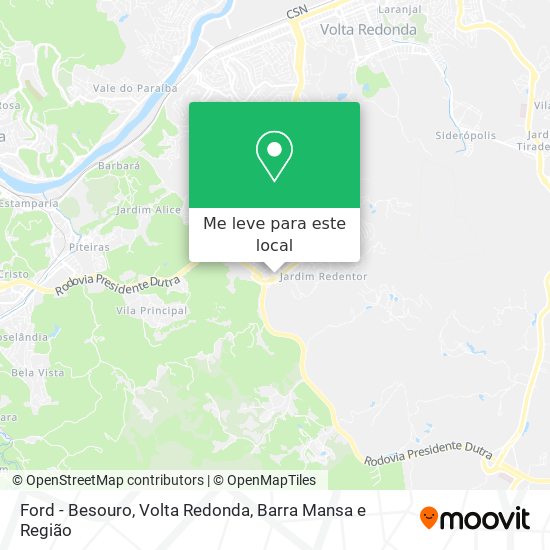 Ford - Besouro mapa