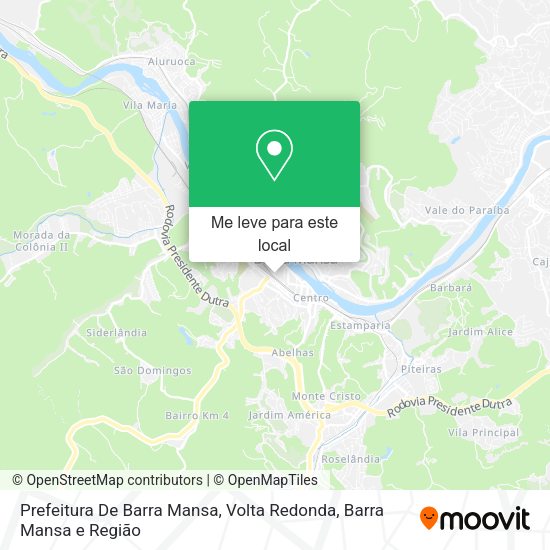 Prefeitura De Barra Mansa mapa