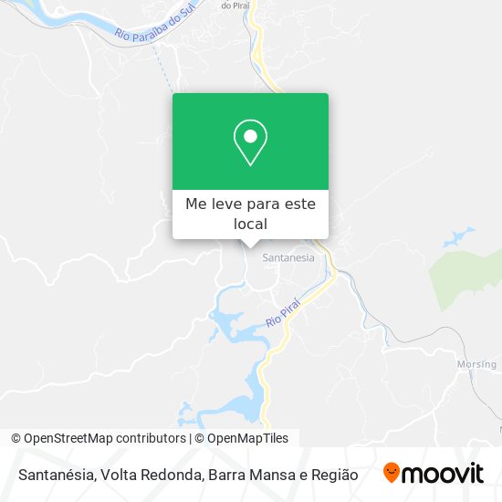 Santanésia mapa