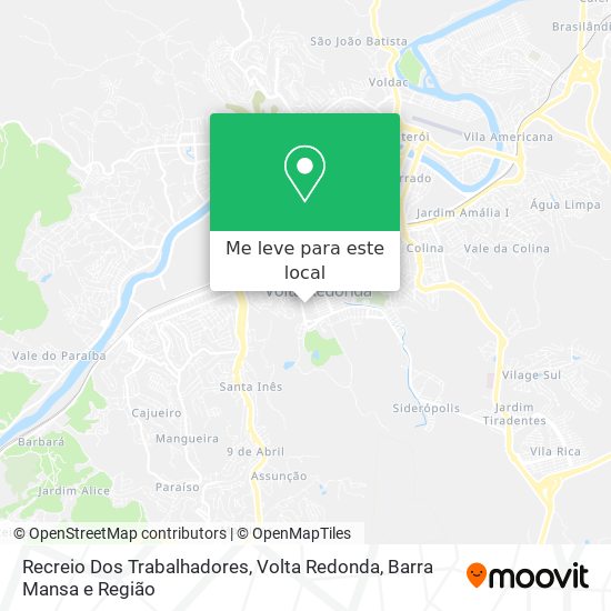 Recreio Dos Trabalhadores mapa