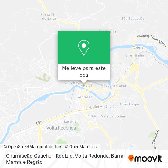 Churrascão Gaúcho - Rodízio mapa