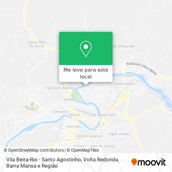 Vila Beira-Rio - Santo Agostinho mapa