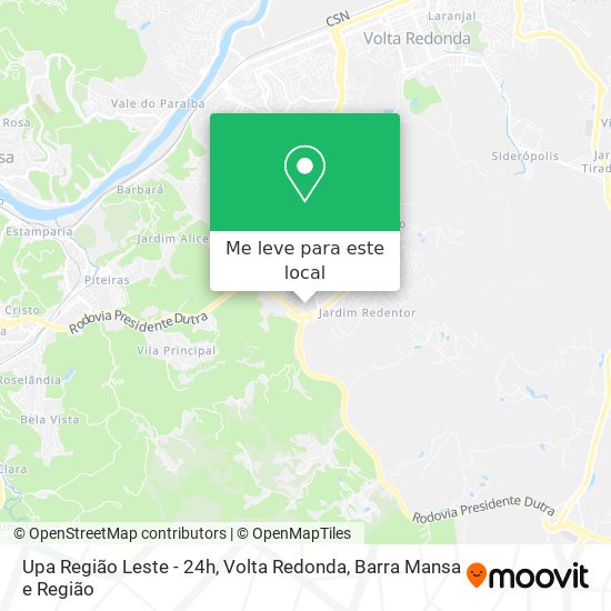 Upa Região Leste - 24h mapa