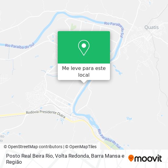 Posto Real Beira Rio mapa