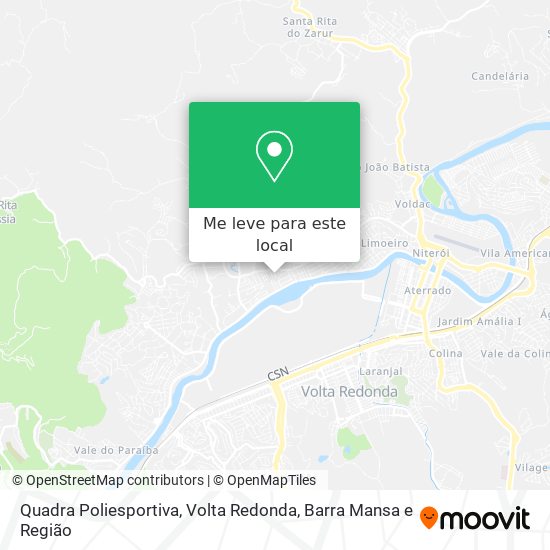 Quadra Poliesportiva mapa