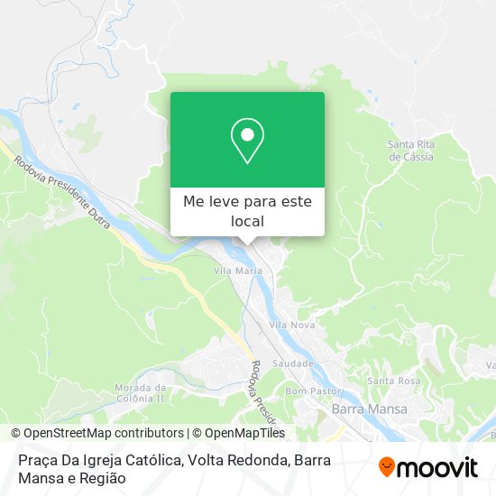 Praça Da Igreja Católica mapa