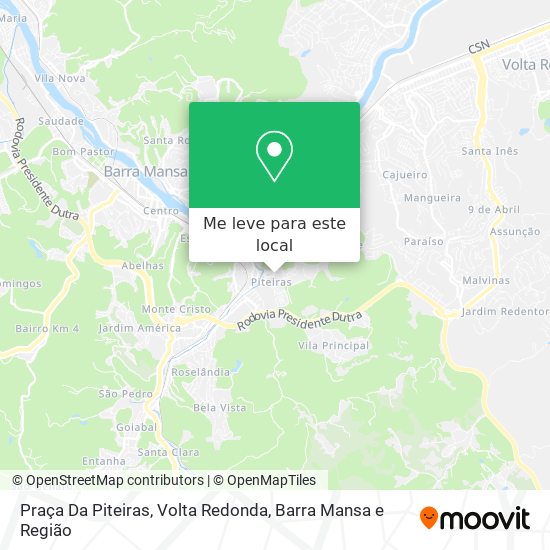 Praça Da Piteiras mapa