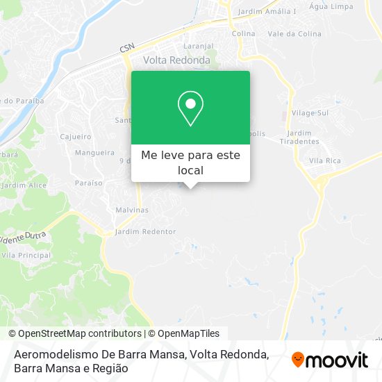 Aeromodelismo De Barra Mansa mapa