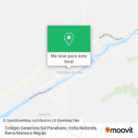Colégio Cenecista Sul Paraibano mapa