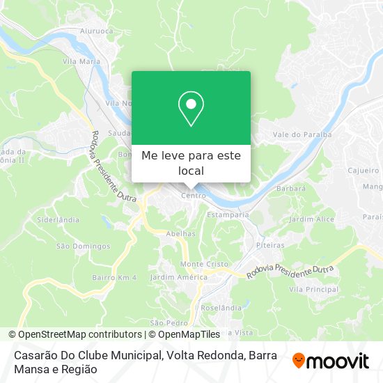 Casarão Do Clube Municipal mapa