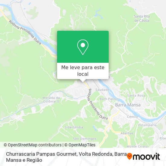 Churrascaria Pampas Gourmet mapa