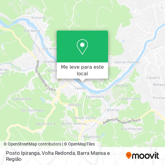Posto Ipiranga mapa