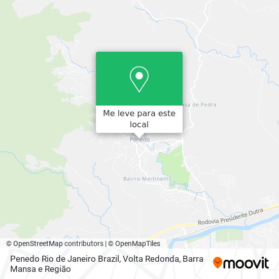 Penedo Rio de Janeiro Brazil mapa