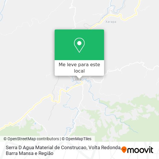 Serra D Agua Material de Construcao mapa