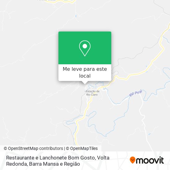 Restaurante e Lanchonete Bom Gosto mapa