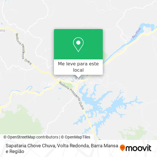 Sapataria Chove Chuva mapa