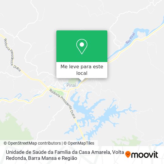 Unidade de Saúde da Família da Casa Amarela mapa