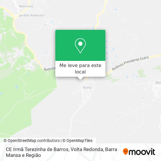 CE Irmã Terezinha de Barros mapa
