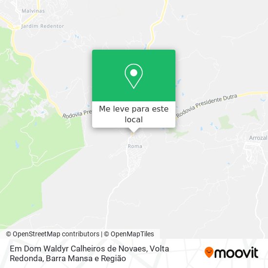 Em Dom Waldyr Calheiros de Novaes mapa