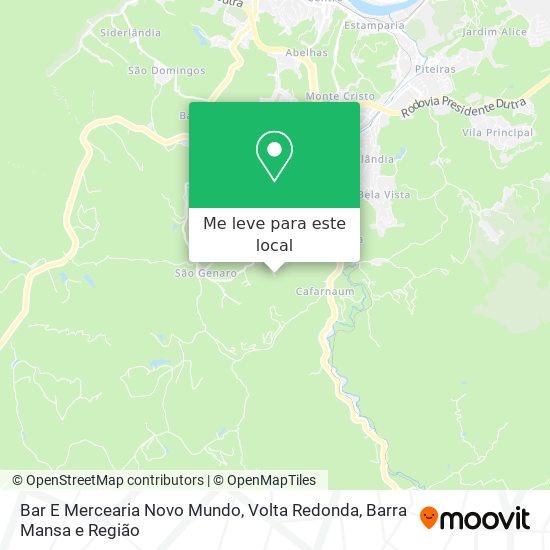 Bar E Mercearia Novo Mundo mapa