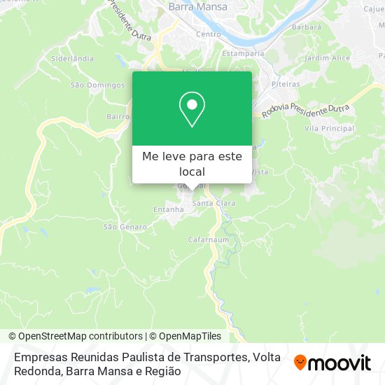 Empresas Reunidas Paulista de Transportes mapa