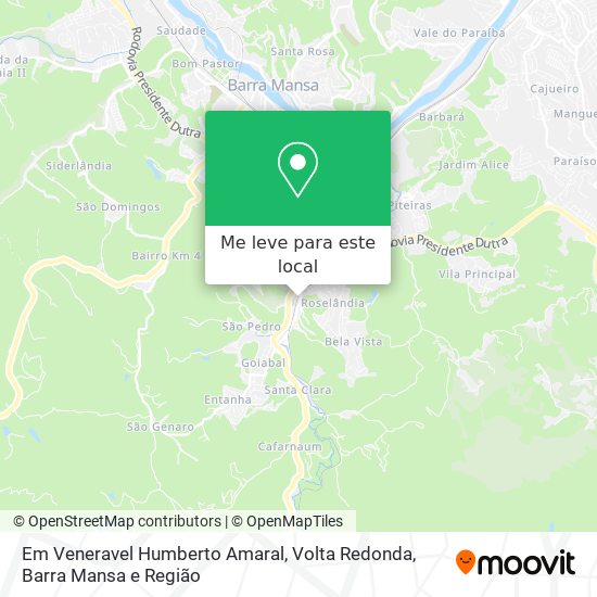 Em Veneravel Humberto Amaral mapa