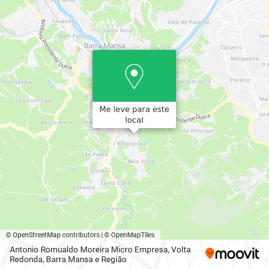 Antonio Romualdo Moreira Micro Empresa mapa
