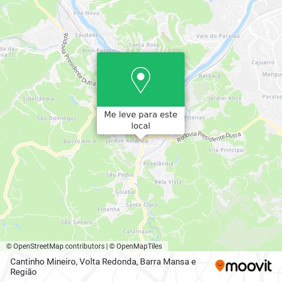 Cantinho Mineiro mapa