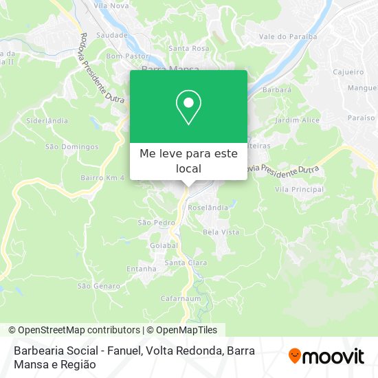 Barbearia Social - Fanuel mapa