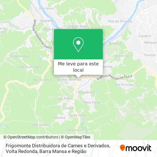 Frigomonte Distribuidora de Carnes e Derivados mapa