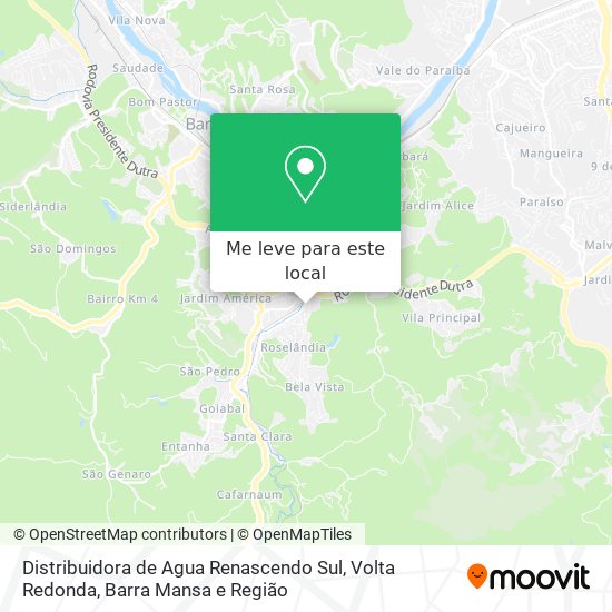 Distribuidora de Agua Renascendo Sul mapa