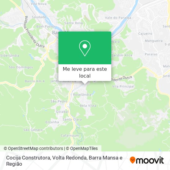 Cocija Construtora mapa