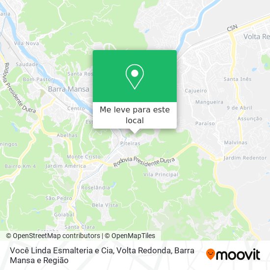 Você Linda Esmalteria e Cia mapa