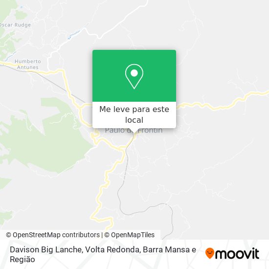 Davison Big Lanche mapa