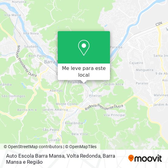 Auto Escola Barra Mansa mapa
