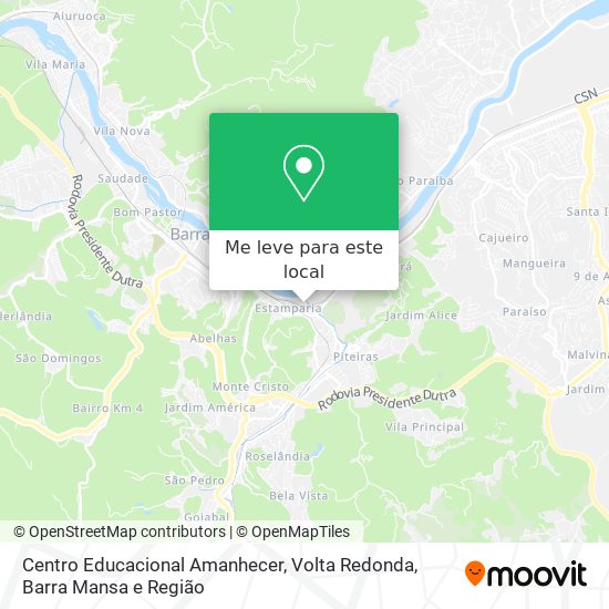 Centro Educacional Amanhecer mapa