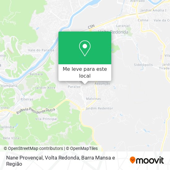 Nane Provençal mapa