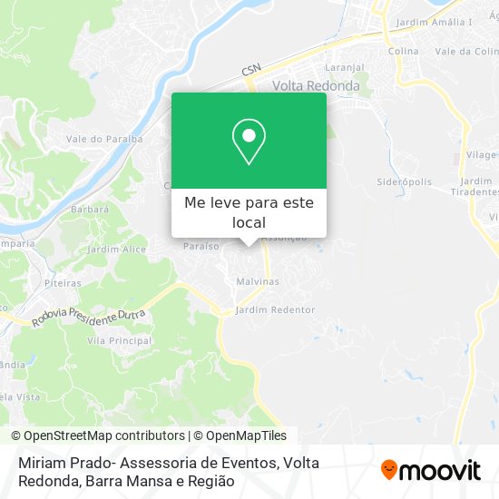 Miriam Prado- Assessoria de Eventos mapa