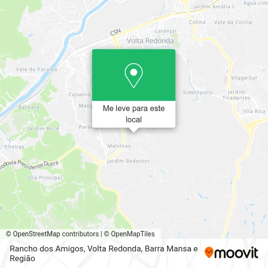 Rancho dos Amigos mapa