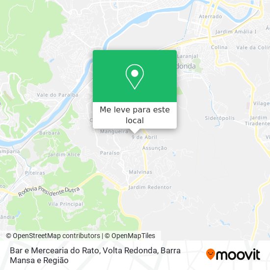 Bar e Mercearia do Rato mapa
