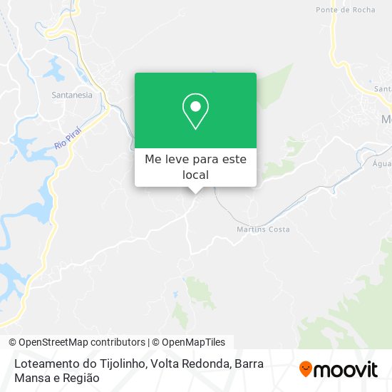 Loteamento do Tijolinho mapa