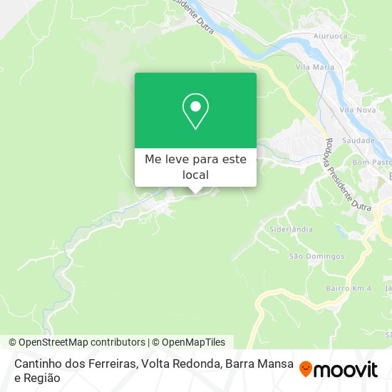 Cantinho dos Ferreiras mapa