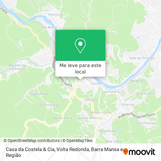 Casa da Costela & Cia mapa